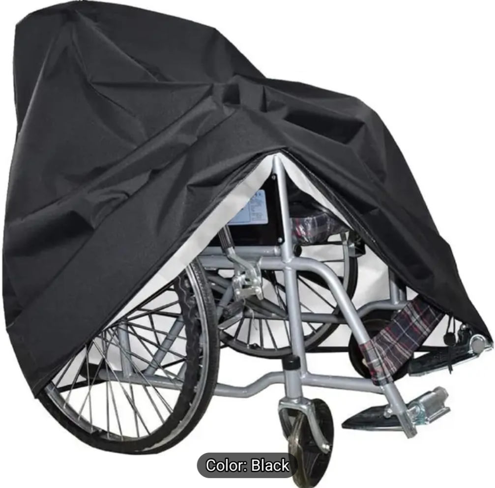 Waterproof Wheelchair Cover | Black Cover | Viking Apparel Ltd