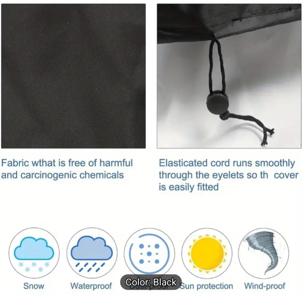 Waterproof Wheelchair Cover | Black Cover | Viking Apparel Ltd